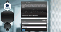 Desktop Screenshot of connectedworldservices.com