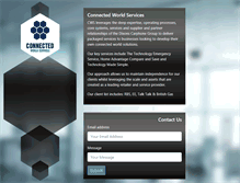 Tablet Screenshot of connectedworldservices.com